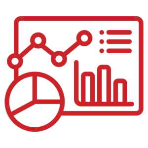 Ícone de dados em dashboard
