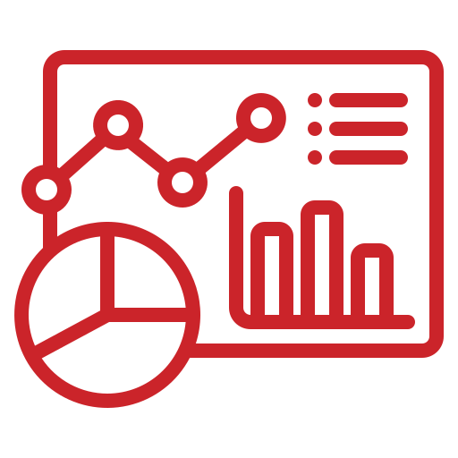 Ícone de dados em dashboard